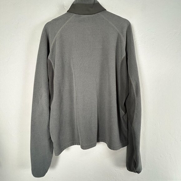 Marmot Mens Gray Half-Zip Base Layer Thermal Fleece Lined Pullover Shirt Large - Picture 2 of 11